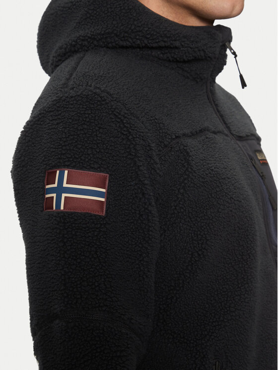 Napapijri Napapijri Fleecejacke Yupik NP0A4GNS Schwarz Regular Fit