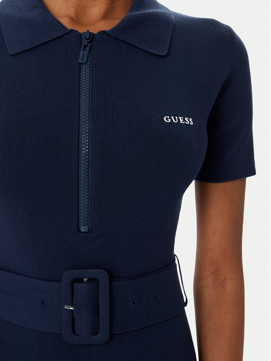 Guess Guess Kootud kleit V6RK08 Z4642 Tumesinine Slim Fit