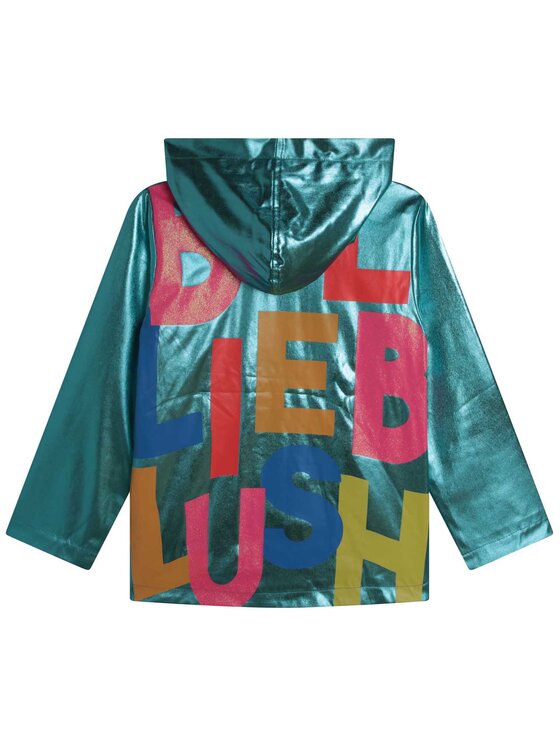 Billieblush Billieblush Μπουφάν αδιάβροχο U16353 Πράσινο Regular Fit