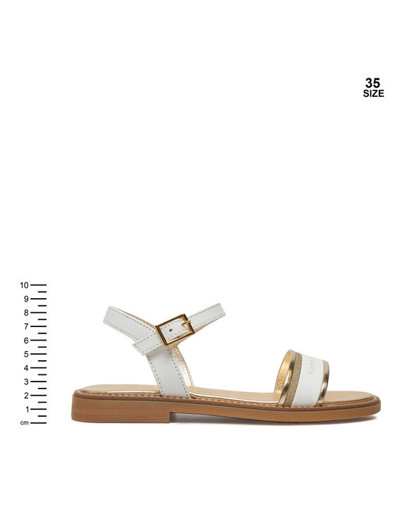 Tommy Hilfiger Tommy Hilfiger Sandały Sandal T4A2-33944-1281 S Biały