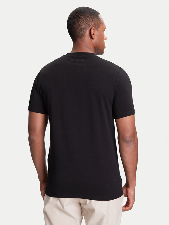 KARL LAGERFELD KARL LAGERFELD Tričko 755042 553235 Čierna Regular Fit