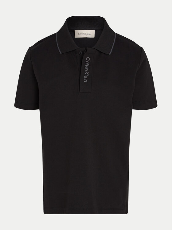 Calvin Klein Jeans Calvin Klein Jeans Polo särk Embro Logo IB0IB02370 Must Regular Fit