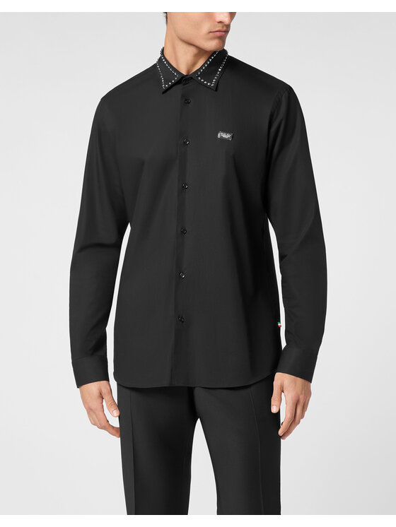 PHILIPP PLEIN PHILIPP PLEIN Camicia 11475 Nero Fitted Fit