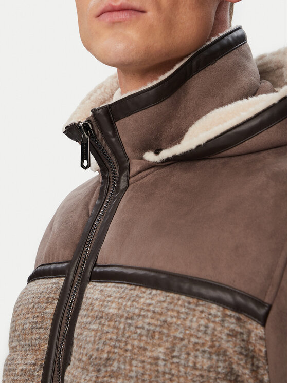 Milestone Milestone Giubbotto invernale MSAbano 630728 11525-1 Beige scuro Regular Fit