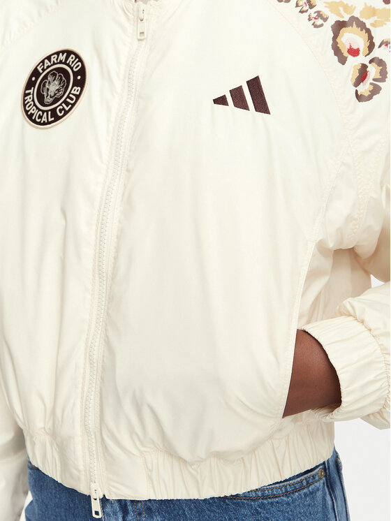 adidas adidas Bunda bomber X Farm Rio Bomber KR0283 Krémová Regular Fit