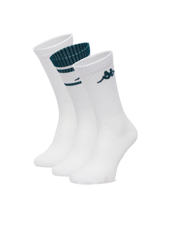Kappa Șosete lungi CEO_KR_SUPERT_SS26(3-PACK) Alb