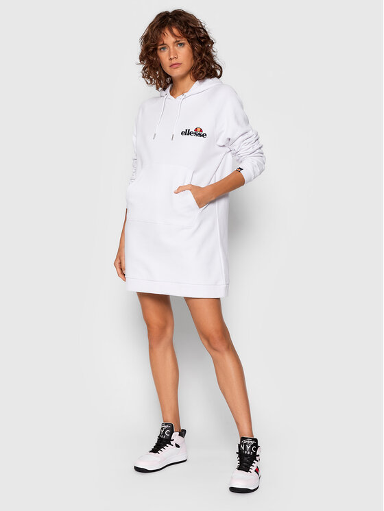 Ellesse Ellesse Sukienka dzianinowa Honey SGK13289 Biały Relaxed Fit