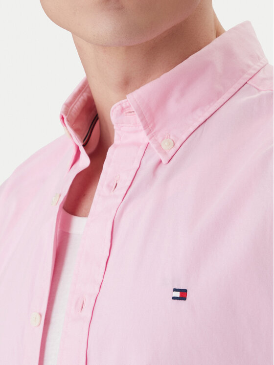 Tommy Hilfiger Tommy Hilfiger Πουκάμισο MW0MW42630 Ροζ Regular Fit