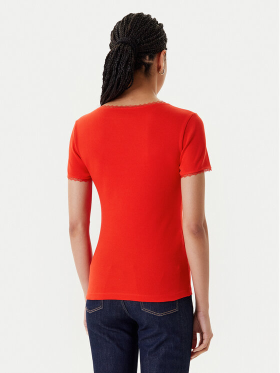 Morgan Morgan T-Shirt 232-DLUBI Pomarańczowy Slim Fit