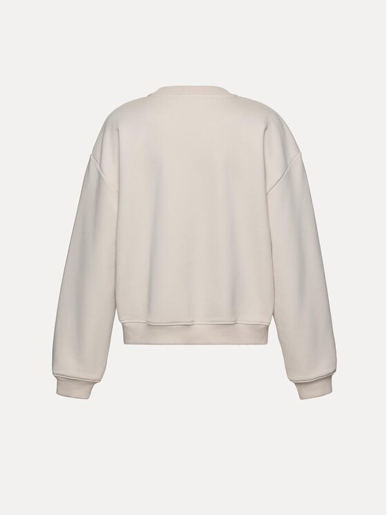 La Mania La Mania Bluza BRODIE Kremowy Basic Fit