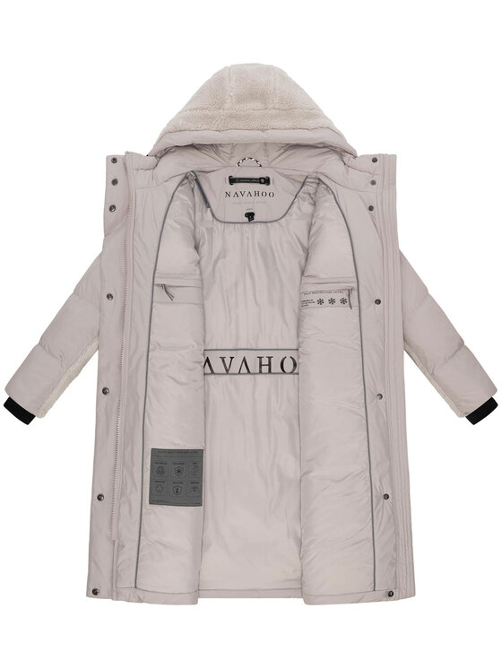Navahoo Navahoo Kurtka zimowa Funkelteddy Szary Regular Fit