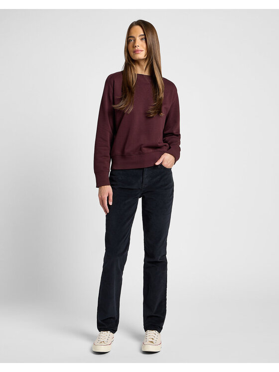 Lee Lee Jeansy MARION STRAIGHT Czarny Regular Fit