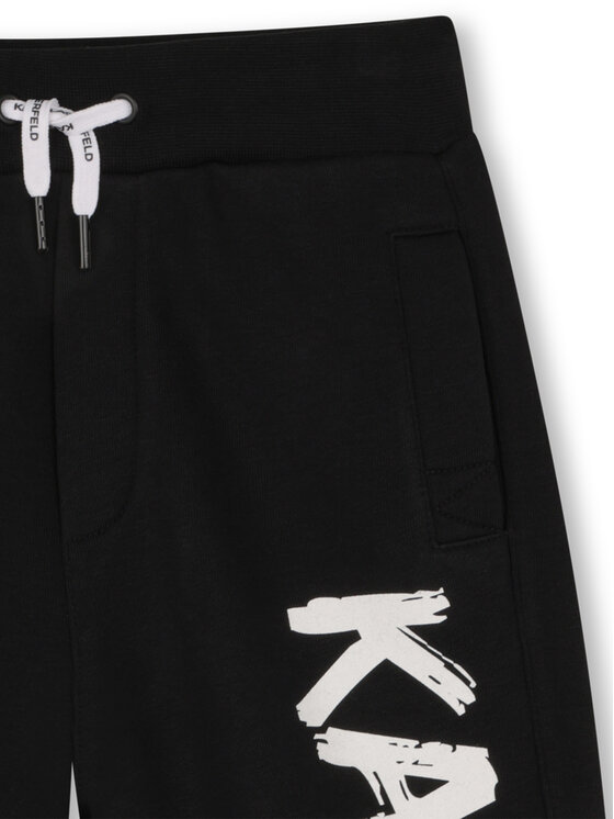 Karl Lagerfeld Kids Karl Lagerfeld Kids Спортивні шорти Z31082 D Чорний Loose Fit