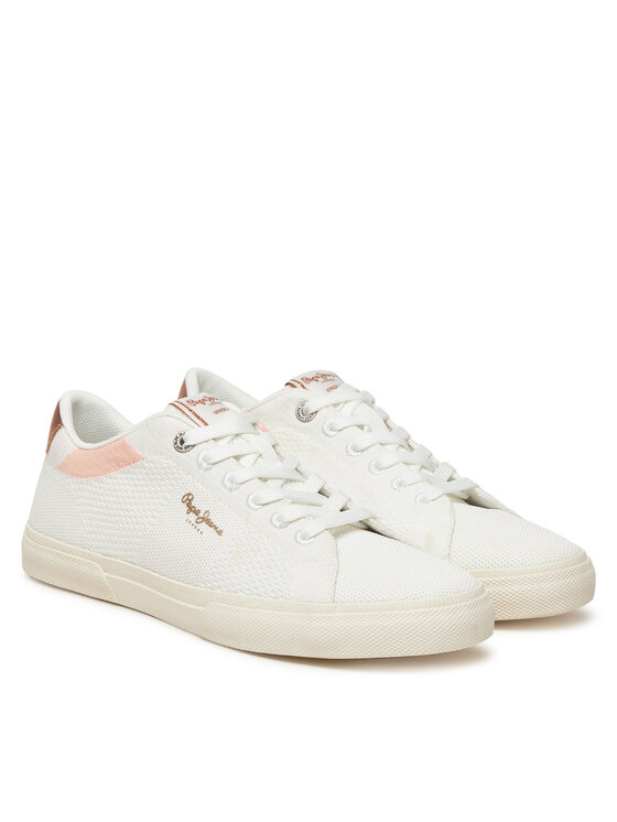 Pepe Jeans Pepe Jeans Sneakersy Kenton Knit PLS31601 Bílá