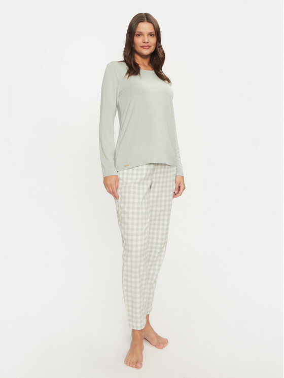 Selmark Selmark Pidžama P9173 Zelena Relaxed Fit