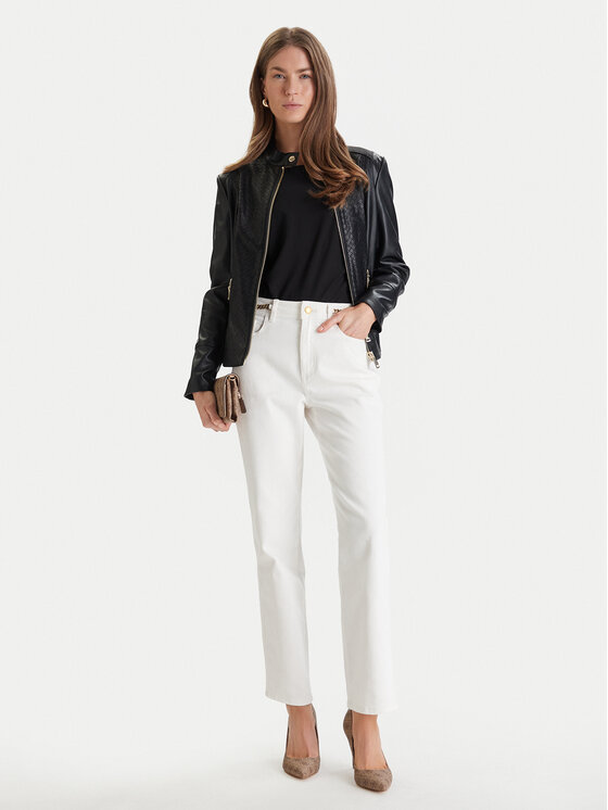 Guess Guess Куртка зі штучної шкіри W6RL52 WL850 Чорний Regular Fit