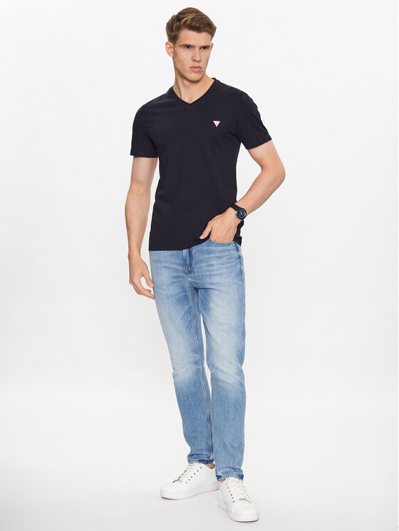 Guess Guess Футболка M2YI37 I3Z14 Cиній Slim Fit