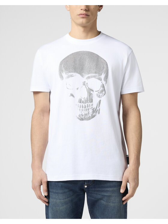 PHILIPP PLEIN PHILIPP PLEIN T-Shirt 30541 Biały Regular Fit