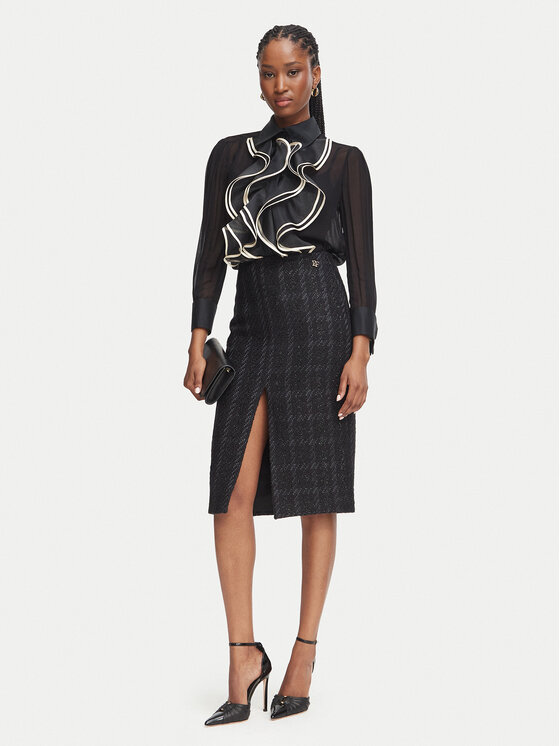 Elisabetta Franchi Elisabetta Franchi Φούστα pencil GO-232-67E2-V440 Μαύρο Regular Fit