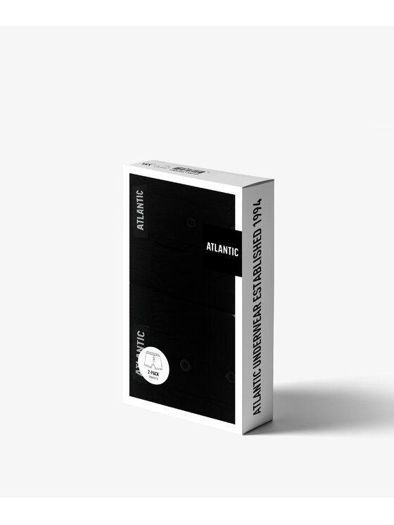 Atlantic Atlantic Komplet bokserek 2BMB-003-CZARNY Czarny