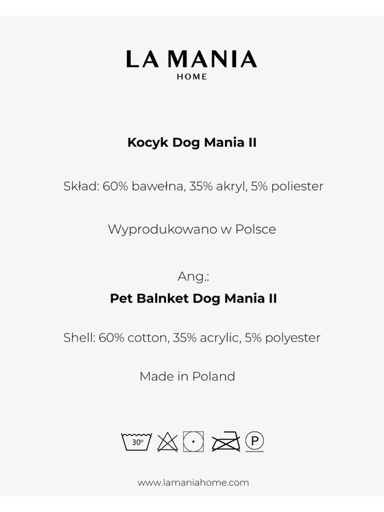 La Mania La Mania Koc Dog Mania II Beżowy