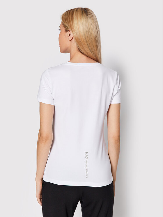 T-shirt 8NTT24 TJ2HZ 1100 Bianco Slim Fit