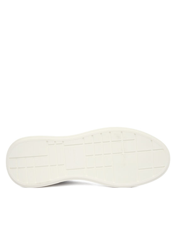 Calvin Klein Calvin Klein Sneakersy Chunky Cupsole Laceup Lth Aop YW0YW02058 Biela