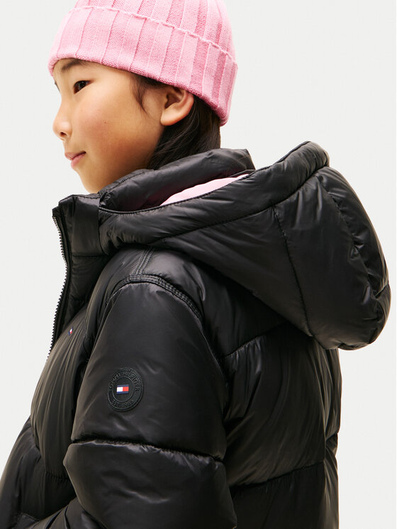 Tommy Hilfiger Tommy Hilfiger Winterjacke KG0KG08759 S Schwarz Regular Fit