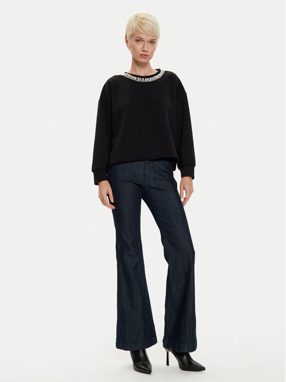 ViCOLO ViCOLO Mikina TS0598 Čierna Regular Fit