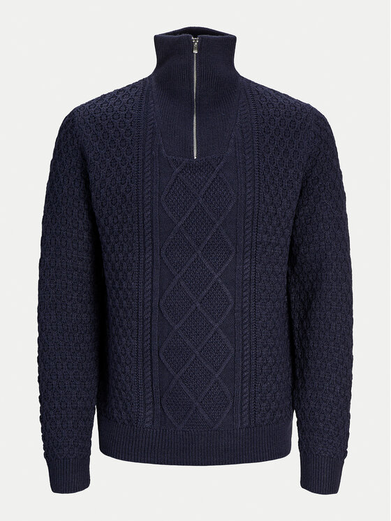 Jack & Jones Jack & Jones Sweter Blunorth 12261780 Granatowy Regular Fit