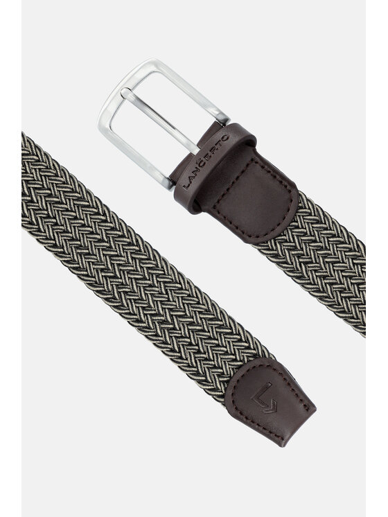 Lancerto Lancerto Pasek Męski Pleat PS090124000026 Czarny