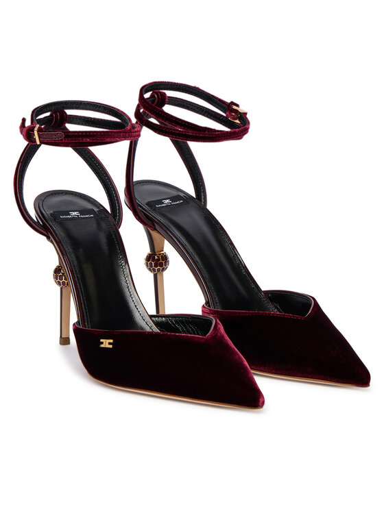 Elisabetta Franchi Elisabetta Franchi Magassarkú SA-74L-57E2-EA4 Bordó