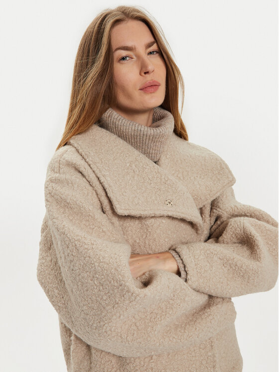 Gina Tricot Gina Tricot Bunda pro přechodné období 22613 Béžová Oversize
