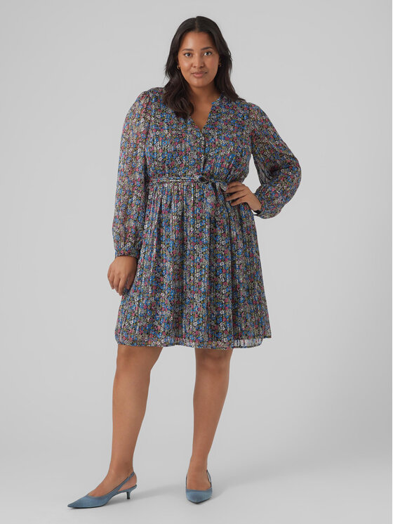 Vero Moda Curve Vero Moda Curve Igapäevane kleit Mabby 10297221 Värviline Regular Fit
