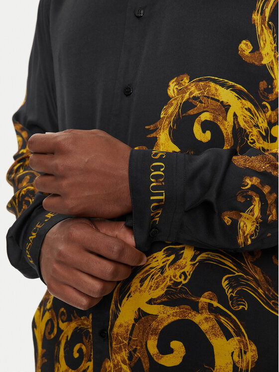 Versace Jeans Couture Versace Jeans Couture Krekls 76GAL2RW Melns Regular Fit