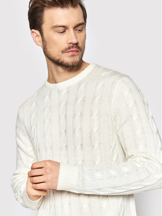 Brave Soul Brave Soul Пуловер MK-181MAOC Бежов Regular Fit