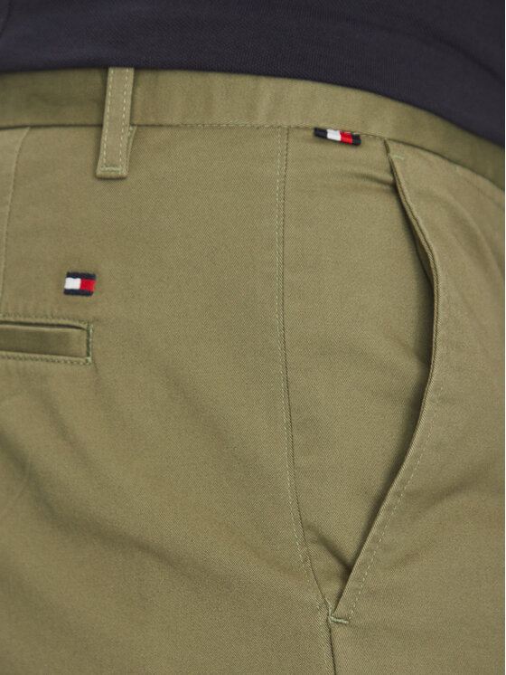 Tommy Hilfiger Tommy Hilfiger Pantalon scurți din material Brooklyn MW0MW23563 Verde Regular Fit