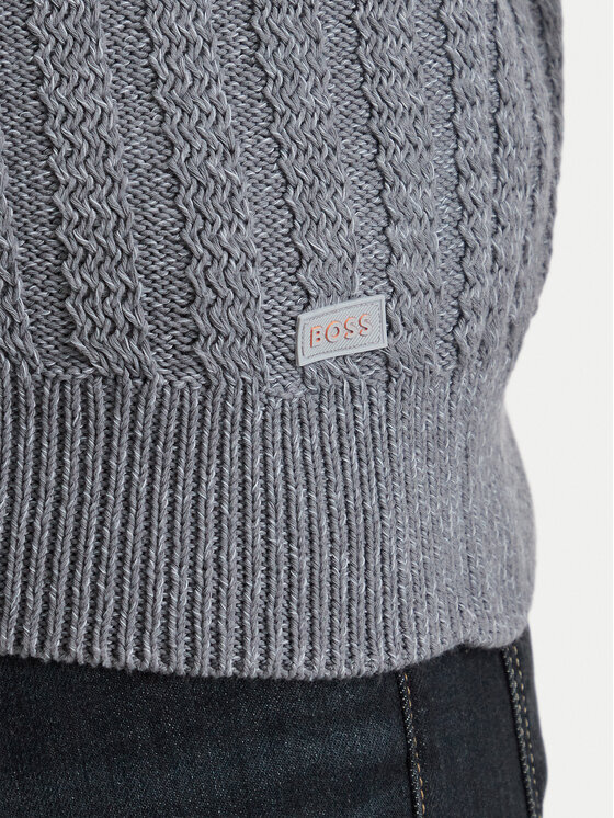 BOSS BOSS Светр Arakingo 50565119 Сірий Relaxed Fit