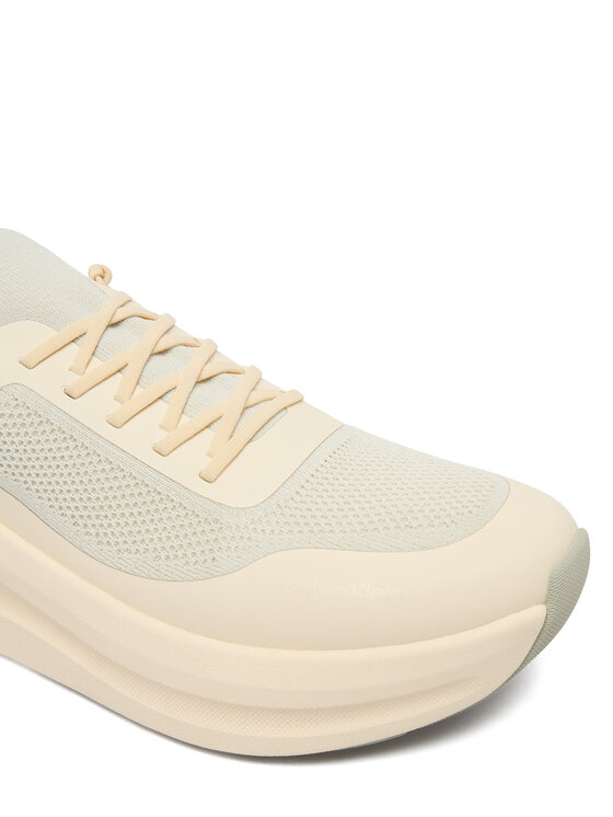 Calvin Klein Calvin Klein Superge Chunky Runner Lace Up Sock Knit YW0YW02033 Écru