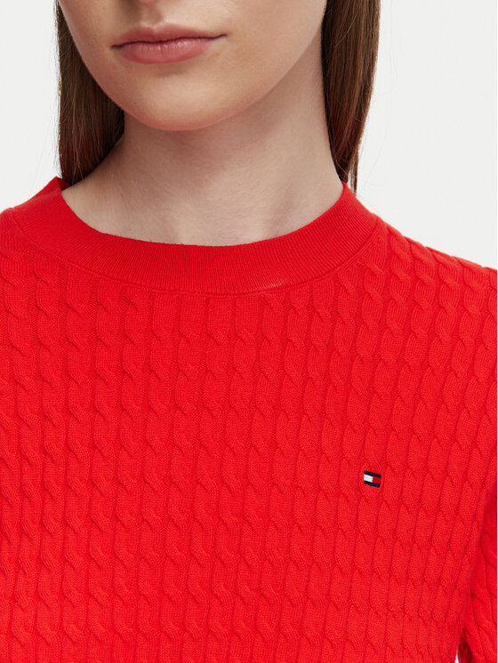 Tommy Hilfiger Tommy Hilfiger Пуловер WW0WW44993 Червен Regular Fit