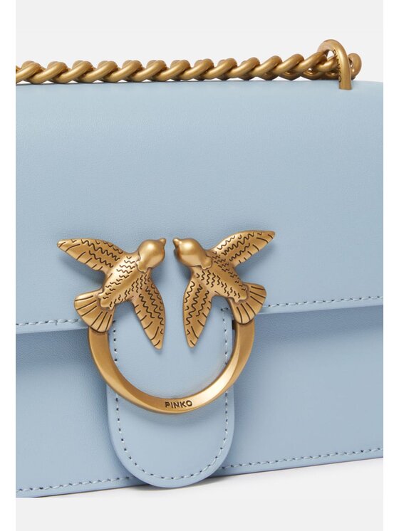 Pinko Love Bag - Borsa Donna In Vitello Con Fibbia Iconica E Tracolla Regolabile - Foto 9