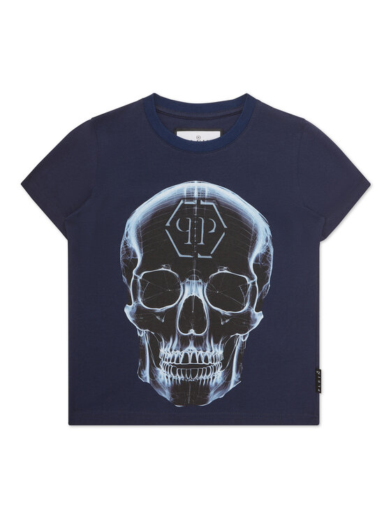 PHILIPP PLEIN PHILIPP PLEIN T-Shirt 19963 Błękitny Regular Fit