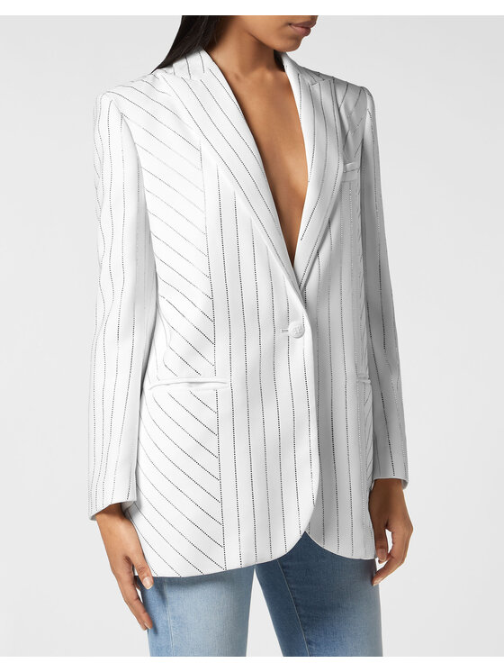 PHILIPP PLEIN PHILIPP PLEIN Giacca da abito 9307 Bianco Loose Fit