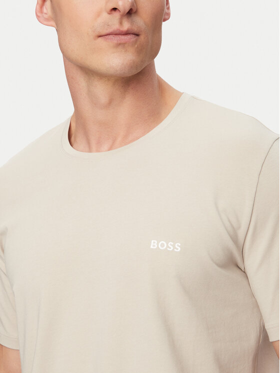 BOSS BOSS T-Shirt Mix&Match 50515312 Světle béžová Regular Fit