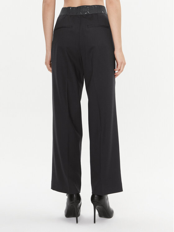 Peserico Peserico Medžiaginės kelnės P04850 Tamsiai mėlyna Regular Fit