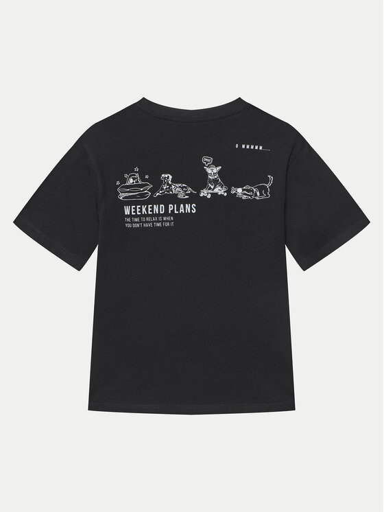 NAME IT NAME IT T-shirt Bocalle 13241851 Crna Regular Fit