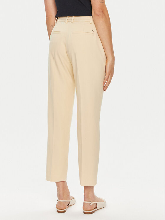 Tommy Hilfiger Tommy Hilfiger Текстилни панталони Core WW0WW39723 Бежов Straight Fit