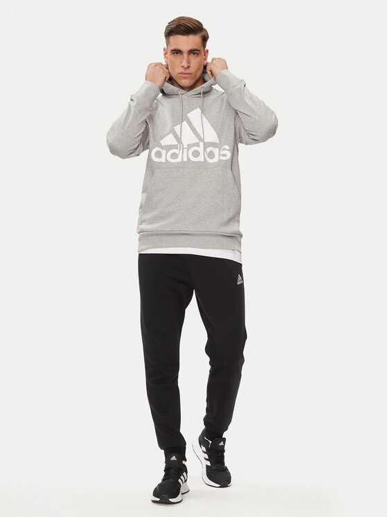 adidas adidas Majica dugih rukava Essentials French Terry Big Logo IC9364 Siva Regular Fit
