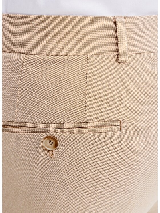 Pako Lorente Pako Lorente Spodnie garniturowe P25SF-6G-009 Beżowy Slim Fit