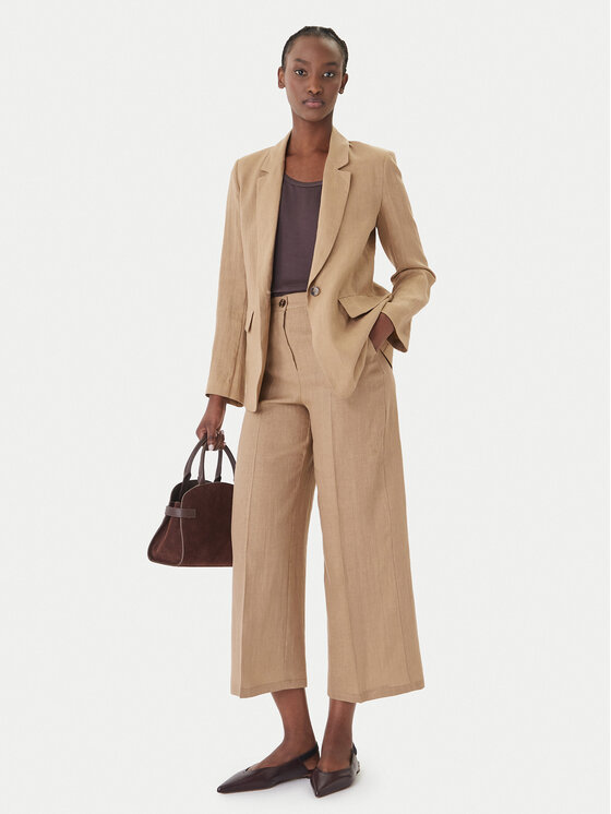 Marella Marella Stoffhose Clava 2615131182 Beige Regular Fit